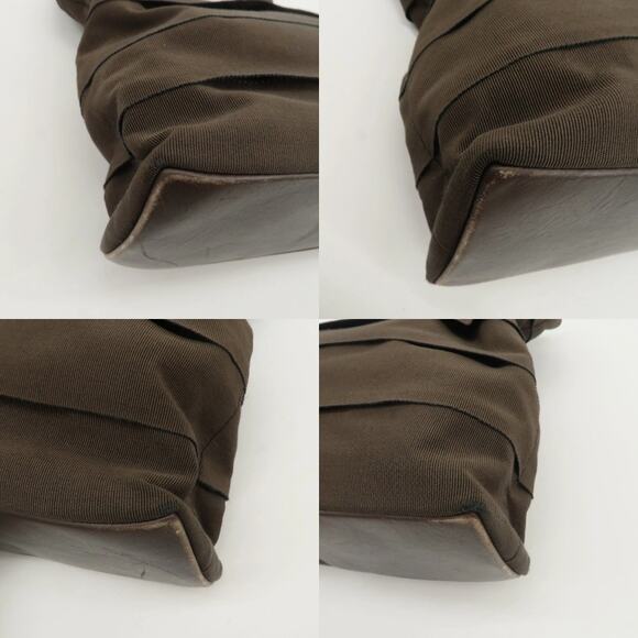 💎✨Beautiful✨💎Authentic Ferragamo Vara Logo Canvas Tote Bag Shoulder Bag Brown - Picture 8 of 15